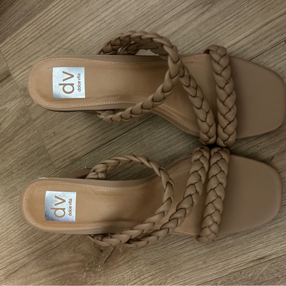 DV by Dolce Vita Tan Braided Sandals